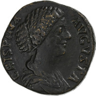 Crispine, Sesterce, 178-191, Rome, Bronze, TB+, RIC:673 - La Dinastia Antonina (96 / 192)