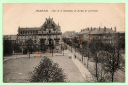 MÉZIÈRES - PLACE DE LA RÉPUBLIQUE ET AVENUE DE CHARLEVILLE (08) - Charleville