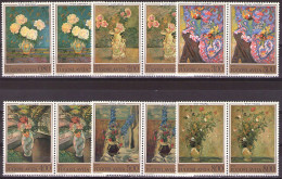 Yugoslavia 1974 - Art-Flowers- Mi 1577-1582 - MNH**VF - Unused Stamps