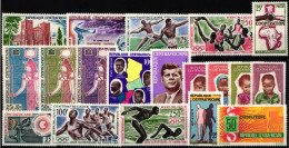 Zentralafrikanische Republik Jahrgang 1964 Postfrisch Ohne Blöcke #NA450 - Central African Republic
