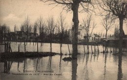93 , Cpa  NEUILLY PLAISANCE , 8 , Inondations De 1910 , Rue Du Canal    (10868.S4) - Neuilly Plaisance