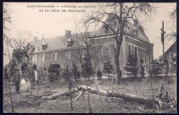 +++ CPA - SART LES MOINES - Eglise ,Grotte Et Croix De Jérusalem  // - Charleroi