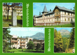 TATRANSKA POLIANKA, MULTIPLE VIEWS, ARCHITECTURE, STATUE, MOUNTAIN, SLOVAKIA, POSTCARD - Slovakia