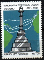 1992 Uruguay Monument To Columbus Durazno Department #1427 ** MNH - Uruguay