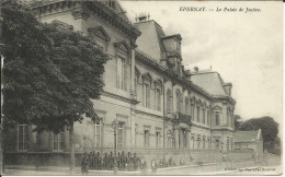 EPERNAY , Le Palais De Justice , 1915 + Cachet " TRESORS ET POSTES " 99 " , µ - Epernay