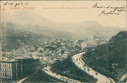 TERMINI IMERESE ( PALERMO ) PANORAMA PRESO DALLA STRADELLA DEL BELVEDERE - EDIZ. P.T.F. - SPEDITA 1902 (21000) - Palermo