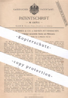 Original Patent - Ferd. Mommer & Co. Barmen Rittershausen | 1897 | Mehrfarbige Mercerisierte Gewebe , Wirkwaren , Stoffe - Historical Documents