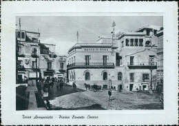 Cc733 Cartolina Torre Annunziata Piazza Ernesto Cesaro Provincia Di Napoli - Napoli (Napels)