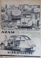 Publicité De Presse ; Citroën Azam6 - Publicités