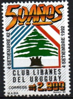 1992 Uruguay Lebanon Society Of Uruguay Culture 50th Anniv #1431 ** MNH - Uruguay