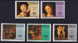 MiNr. 1623 - 1627 Togo 1982, 20. Dez. Weihnachten - Postfrisch/**/MNH - Togo (1960-...)