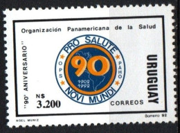 1992 Uruguay Pan American Health Organization 90th Anniv Emblem #1432 ** MNH - Uruguay