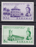 BAHAMAS 1962 - CENTENARIO DE LA CIUDAD DE NASSAU - YVERT 167/168* - Bahama's (1973-...)