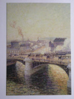 PEINTURE / IMPRESSIONNISME - PISSARRO - Pont Boïeldieu à Rouen - Carte Publicitaire Expo - Peintures & Tableaux