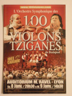 VIOLONS TZIGANES DE BUDAPEST - Orchestre / Instrument De Musique - Violon - Carte Publicitaire - Musik Und Musikanten