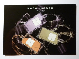 PARFUM / EAU DE TOILETTE - Marc Jacobs - Splash - 3 Bouteilles - Carte Publicitaire - Mode