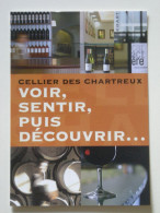 VIN - BOUTEILLE / CELLIER DES CHARTREUX (30/Gard) - Tonneaux - Verre - Carte Publicitaire - Werbepostkarten