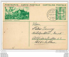 36-22 - Entier Postal Avec Illustration "Neuchâtel - Château" Superbe Cachet à Date De Kilchberg - Ganzsachen