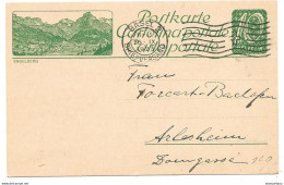 260 - 66 - Entier Postal Avec Illustration "Engelberg" Oblit Mécanique 1923 - Stamped Stationery