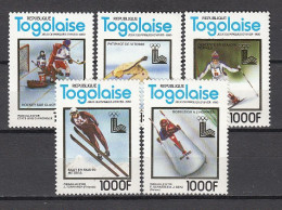 Olympia1980:  Togo  5 W ** - Hiver 1980: Lake Placid