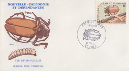 Enveloppe  FDC  1er   Jour   NOUVELLE  CALEDONIE    Insecte   1977 - Sonstige & Ohne Zuordnung