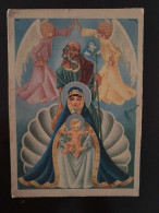 Postcard - PORTUGAL - Angels, Joseph, Mary And Baby Jesus -Paint By Carlos A. Nr 66 - Andere & Zonder Classificatie