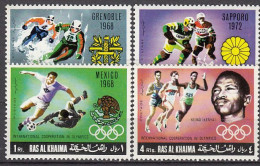 Olympia1972: Ras Al Khaima  4 W ** - Hiver 1972: Sapporo