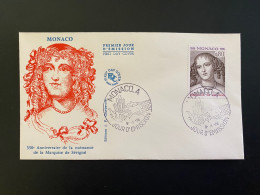 Enveloppe 1er Jour "Marquise De Sévigné" 09/11/1976 - 1068 - MONACO - FDC