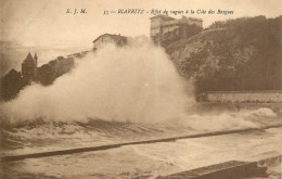 Postcard France Biarritz Effet De Vagues - Sonstige & Ohne Zuordnung