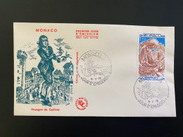 Enveloppe 1er Jour "Les Voyages De Gulliver - Jonathan Swift" 09/11/1976 - 1071 - MONACO - FDC