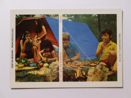 FRANCHEVILLE (69/Rhône) - Fort Du Bruissin - ENFANTS / CAMPING / TENTE - Carte Publicitaire - Gruppi Di Bambini & Famiglie