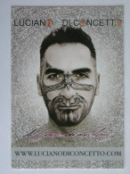 TATOUAGE VISAGE HOMME - Carte Publicitaire Luciano DICONCETTO - Autres & Non Classés