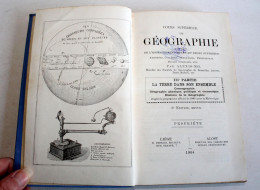 COURS SUPERIEUR GEOGRAPHIE ENSEIGNEMENT SUPERIEUR ALEXIS M.G TERRE ENSEMBLE 1904 / LIVRE ANCIEN XXe SIECLE (2204.223) - Géographie