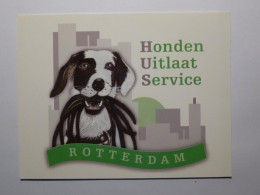 CHIEN - Service Canin à Rotterdam / Honden Uitlaat Service - Carte Publicitaire Néerlandaise - Hunde