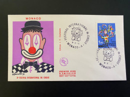 Enveloppe 1er Jour "3e Festival Internationale Du Cirque De Monte Carlo" 09/11/1976 - 1078 - MONACO - FDC