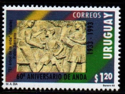 1993 Uruguay ANDA Stone Drawings Sculpture #1474 ** MNH - Uruguay