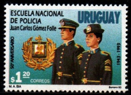 1993 Uruguay Natl Police Academy Roster Emblem Uniform #1475 ** MNH - Uruguay