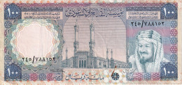 BILLETE DE ARABIA SAUDITA DE 100 RIYAL DEL AÑO 1976   (BANKNOTE) - Arabia Saudita