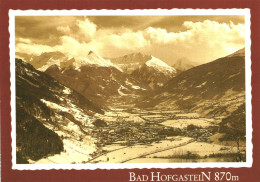 BAD HOFGASTEIN, MOUNTAIN, ARCHITECTURE, PANORAMA, AUSTRIA, POSTCARD - Bad Hofgastein