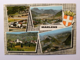 MARLENS (74/Haute Savoie) - Blason - Vue Du Village, De L'Eglise Et De La Montagne - Other & Unclassified