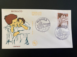 Enveloppe 1er Jour "AMADE - Association Mondiale Des Amis De L'Enfance" 03/05/1977 - 1094 - MONACO - FDC