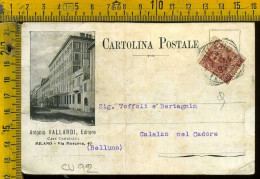 Milano Città  Antonio Vallardi Editore - Roma, Milano ,Napoli - Casa Centrale Via Moscova 40 MI (piega) - Milano (Milan)