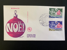 Enveloppe 1er Jour "Noël" 09/11/1977 - 1113-1114 - MONACO - FDC