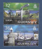 Großbritannien / Guernsey  2004  Mi.Nr. 1002 / 1003 , EUROPA CEPT / Holiday / Ferien - Gestempelt / Fine Used / (o) - 2004