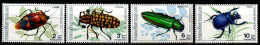 Thailand 1989 - Mi.Nr. 1342 - 1345 - Postfrisch MNH - Insekten Insects Käfer Beetles - Coléoptères