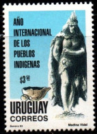 1993 Uruguay Intl Year Of Indigenous People Stone Artifact Sculpture #1508 ** MNH - Uruguay