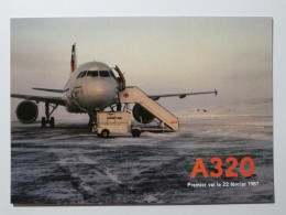 AIRBUS - A320 - Avion / Premier Vol 22 Février 1987 - Carte Publicitaire Exposition - 1946-....: Era Moderna