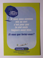 AIR FRANCE KLM - TRANSAVIA.COM - Avion - Carte Publicitaire Jeu Concours - 1946-....: Ere Moderne