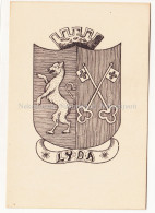 Lyda, Lida, Coat Of Arms, Herbas, 1917 Postcard - Weißrussland