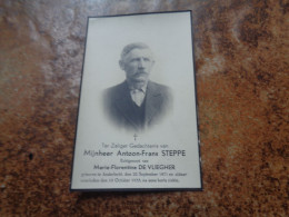 Doodsprentje/Bidprentje   Antoon-Frans STEPPE  Anderlecht 1871-1935  (Echtg Marie-Florentine DE VLIEGHER) - Religion &  Esoterik